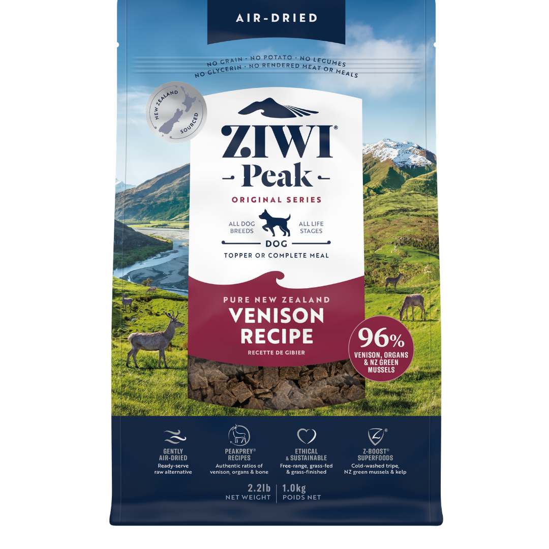 ZIWI Peak Air-Dried Venison Dog Food 1kg bag front