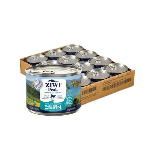 Ziwi Peak Cat Canned Mackerel and Lamb Recipe 85g | 85gx24 | 185g | 185gx12
