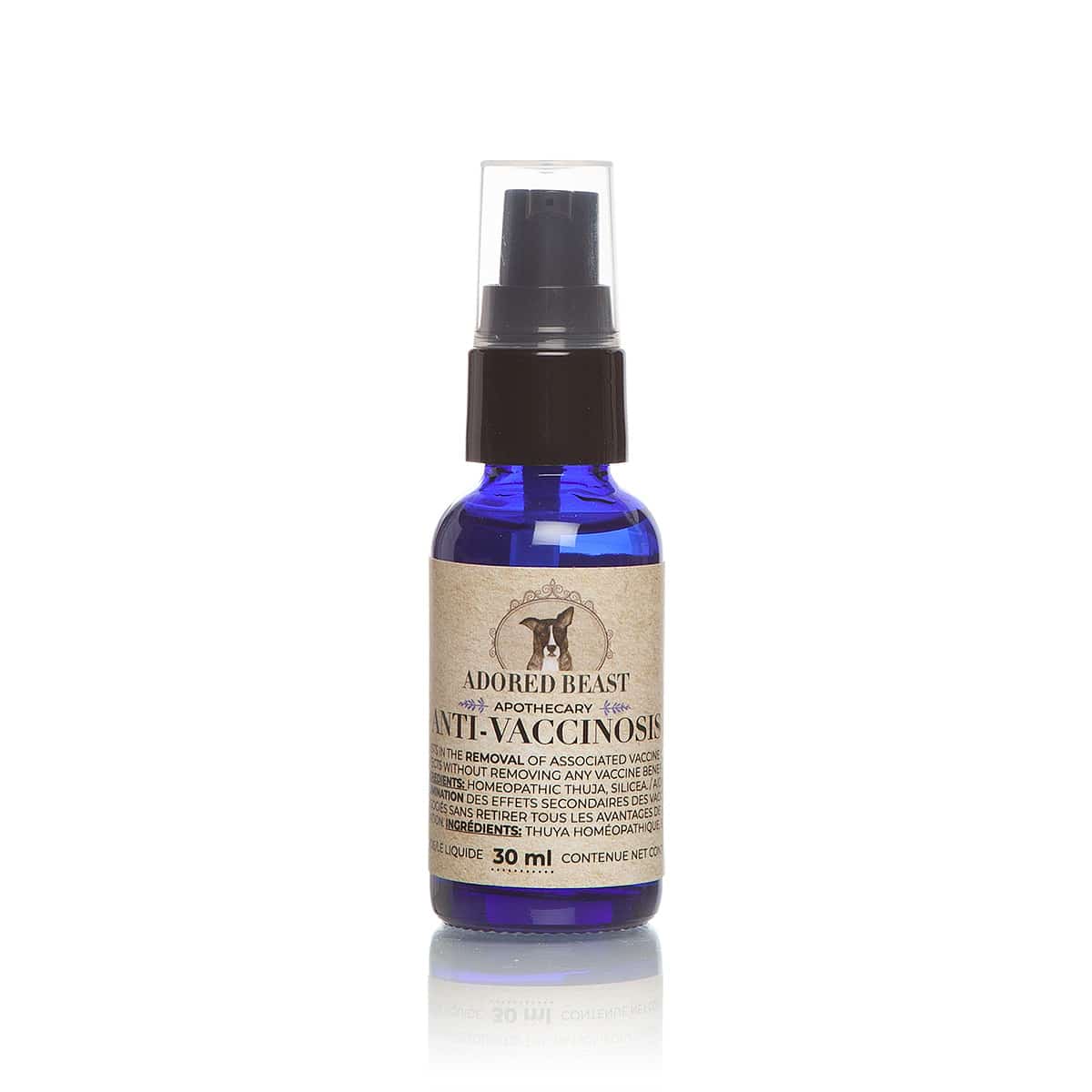 Adored Beast Anti-Vaccinosis 30ml homeopathic remedy for dogs and cats