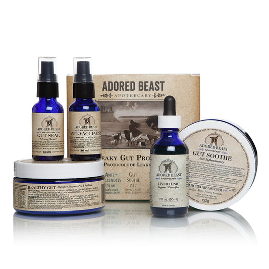 Adored Beast Small Dog Leaky Gut Protocol 5 product kit for dogs under 20 lbs