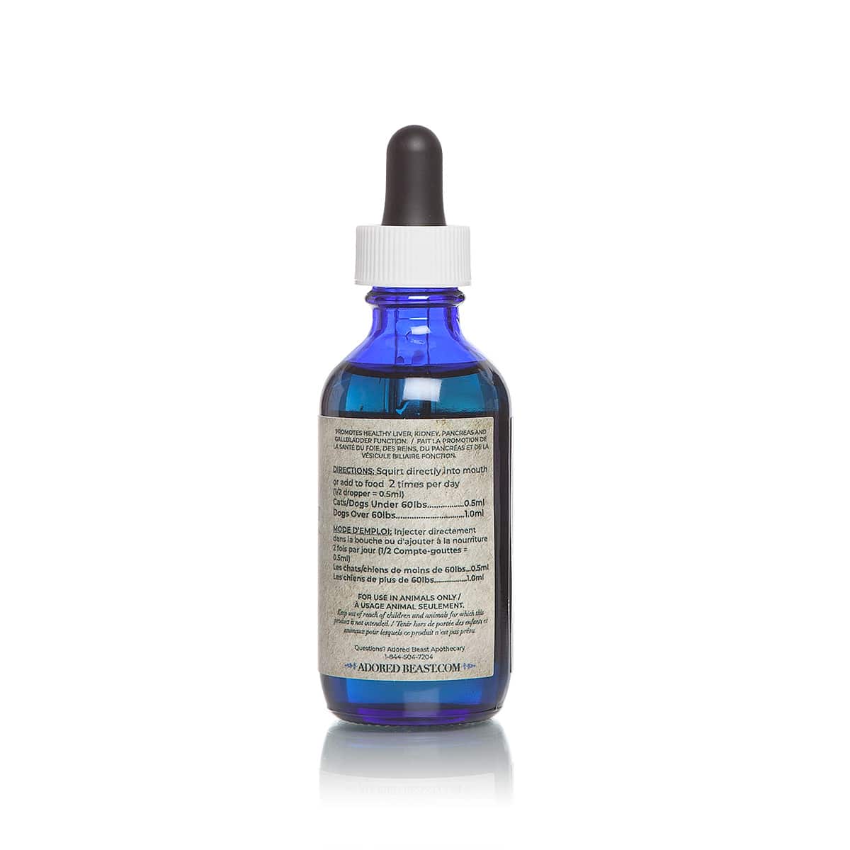 Adored Beast Liver Tonic supports liver detoxification and cell regeneration instruction