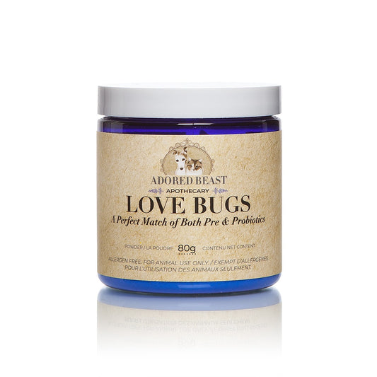 Adored Beast Love Bugs 80g pre and probiotic supplement 30 billion CFU for dogs and cats