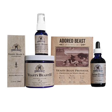 Adored Beast Yeasty Beast Protocol 3 product kit for dogs