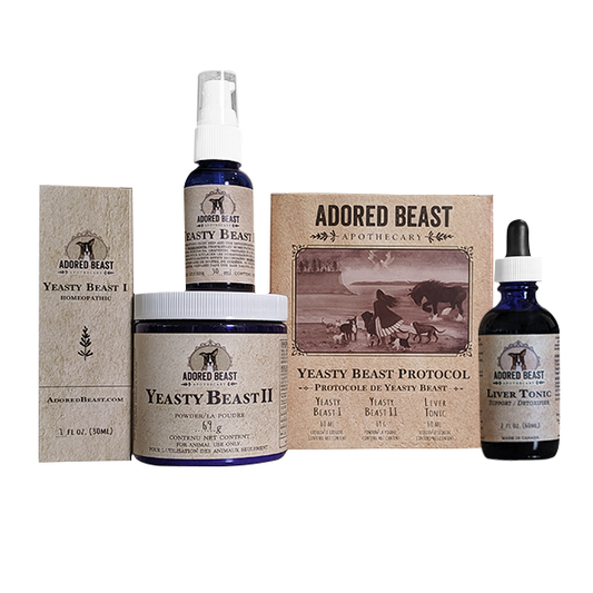 Adored Beast Yeasty Beast Protocol 3 product kit for dogs