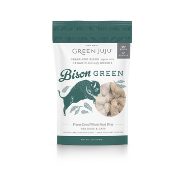Green Juju Bison Green Freeze Dried Toppers 2.5oz | 6oz