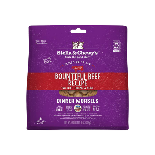 Stella & Chewy's Cat Freeze-Dried Dinner Morsels - Bountiful Beef 8oz | 18oz