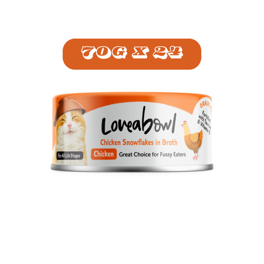 Loveabowl Cat Chicken Snowflakes in Broth