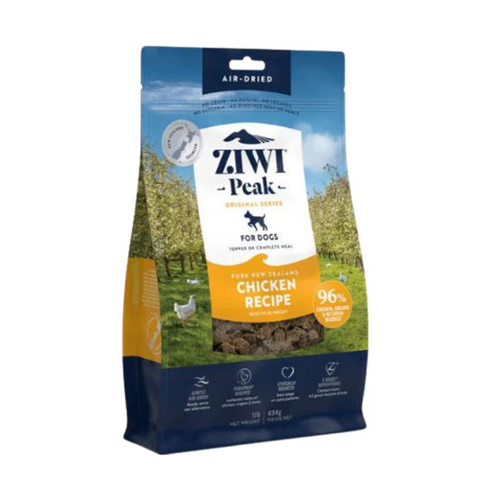 ZIWI Peak Air-Dried Free-Range Chicken Dog Food 454g bag front