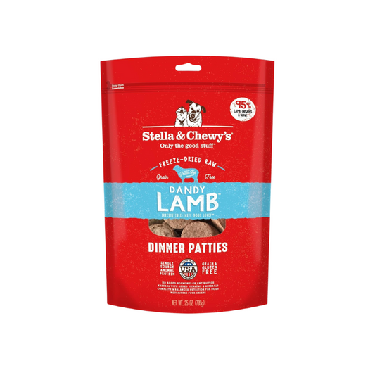 Stella & Chewy's Dog Freeze Dried Dinner Patties - Dandy Lamb 14oz | 25oz