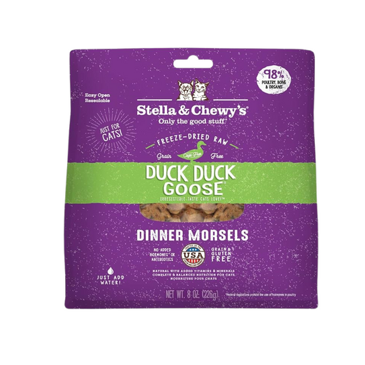 Stella & Chewy's Cat Freeze Dried Dinner Morsels - Duck, Duck, Goose 8oz | 18oz