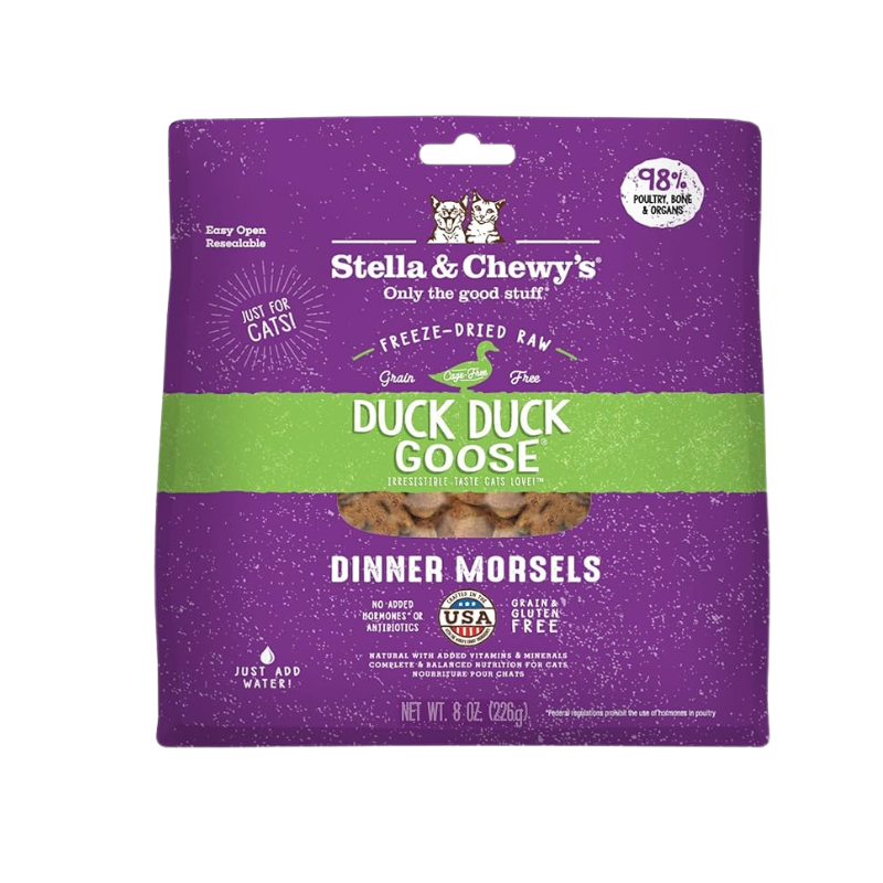 Stella & Chewy's Cat Freeze Dried Dinner Morsels - Duck, Duck, Goose 8oz | 18oz