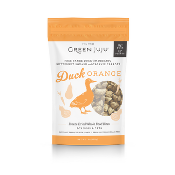 Green Juju Duck Orange Freeze Dried Toppers  Whole Food 3oz | 7.5oz