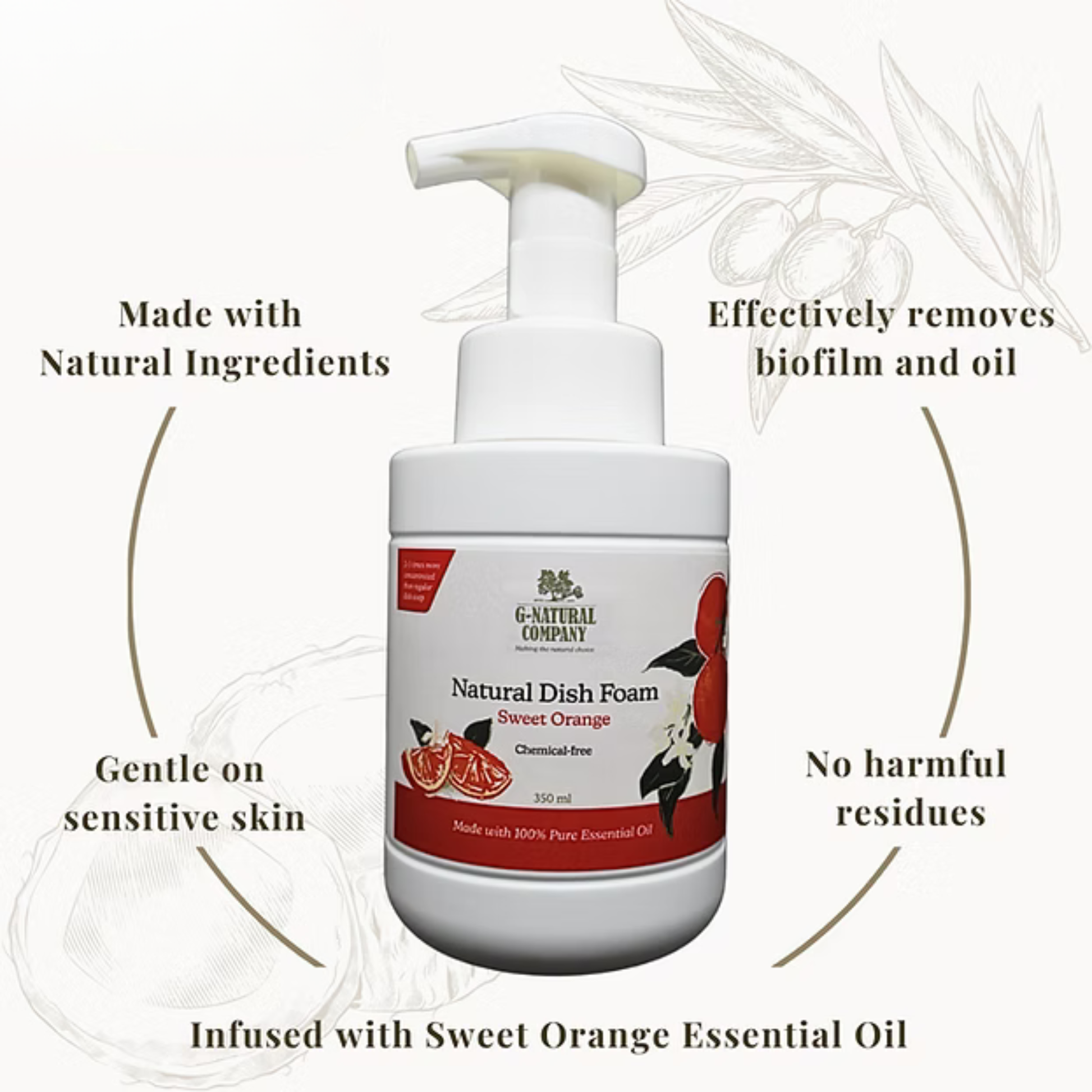G-Natural Dish Foam benefits