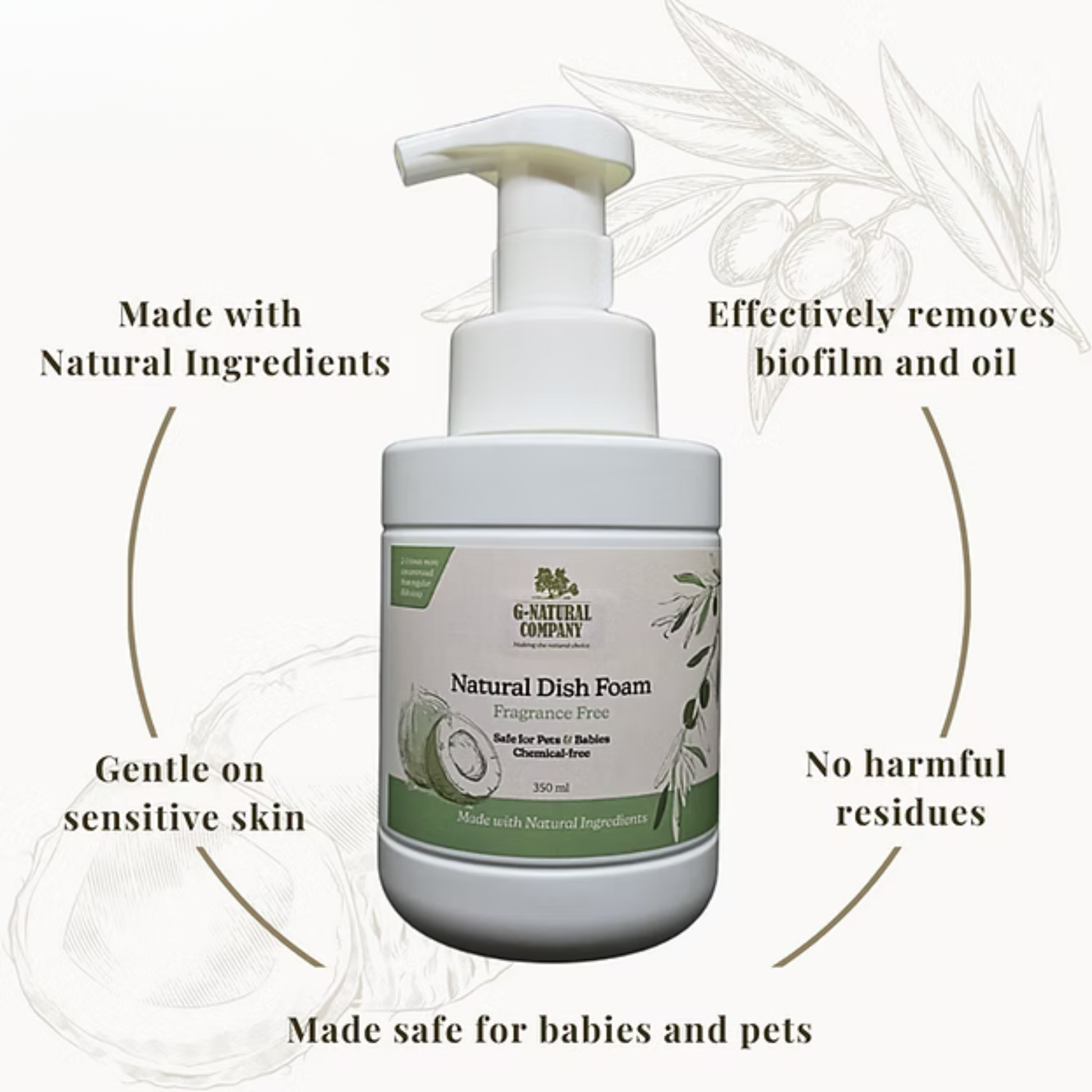 G-Natural Dish Foam benefts 2