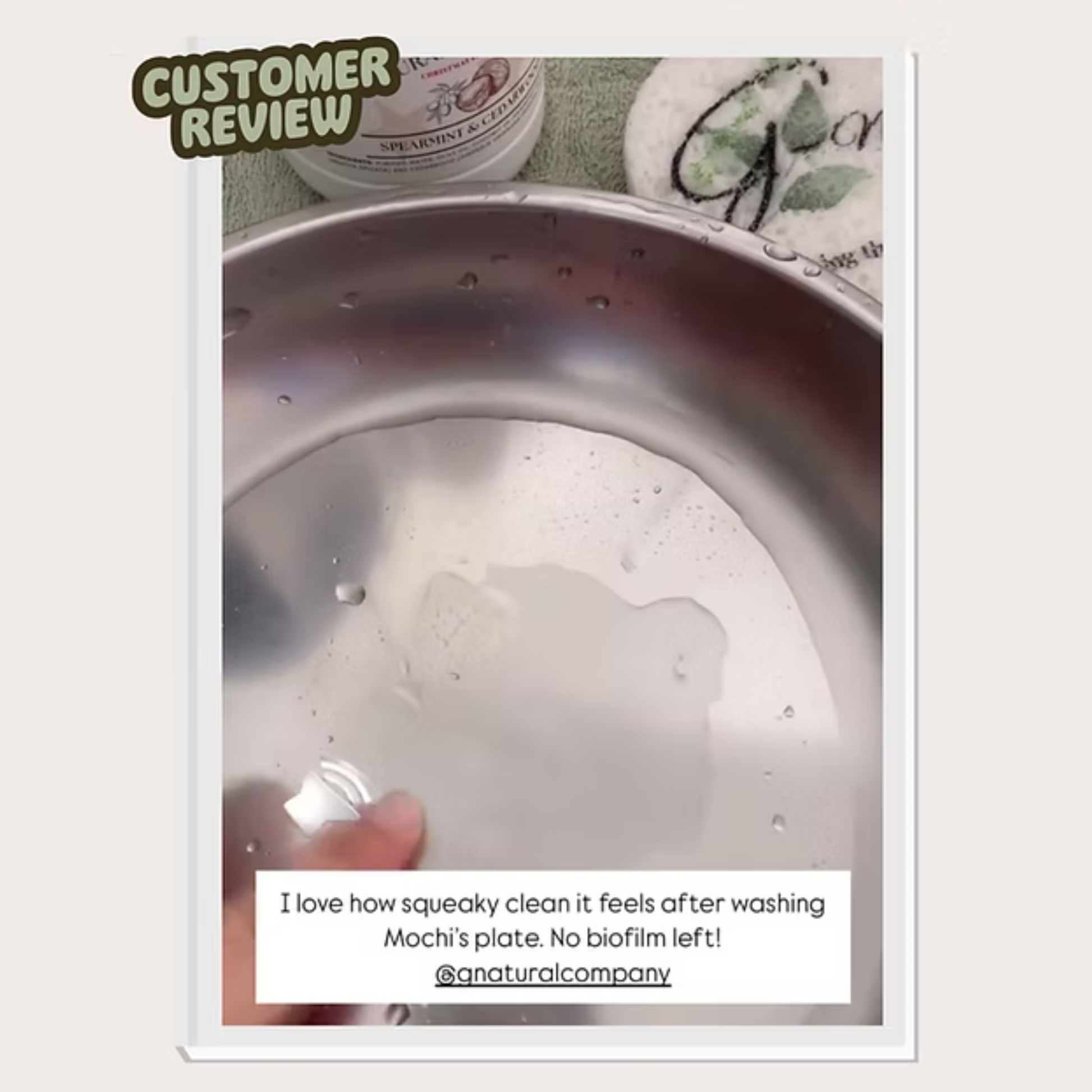 G-Natural Dish Foam customer review 1