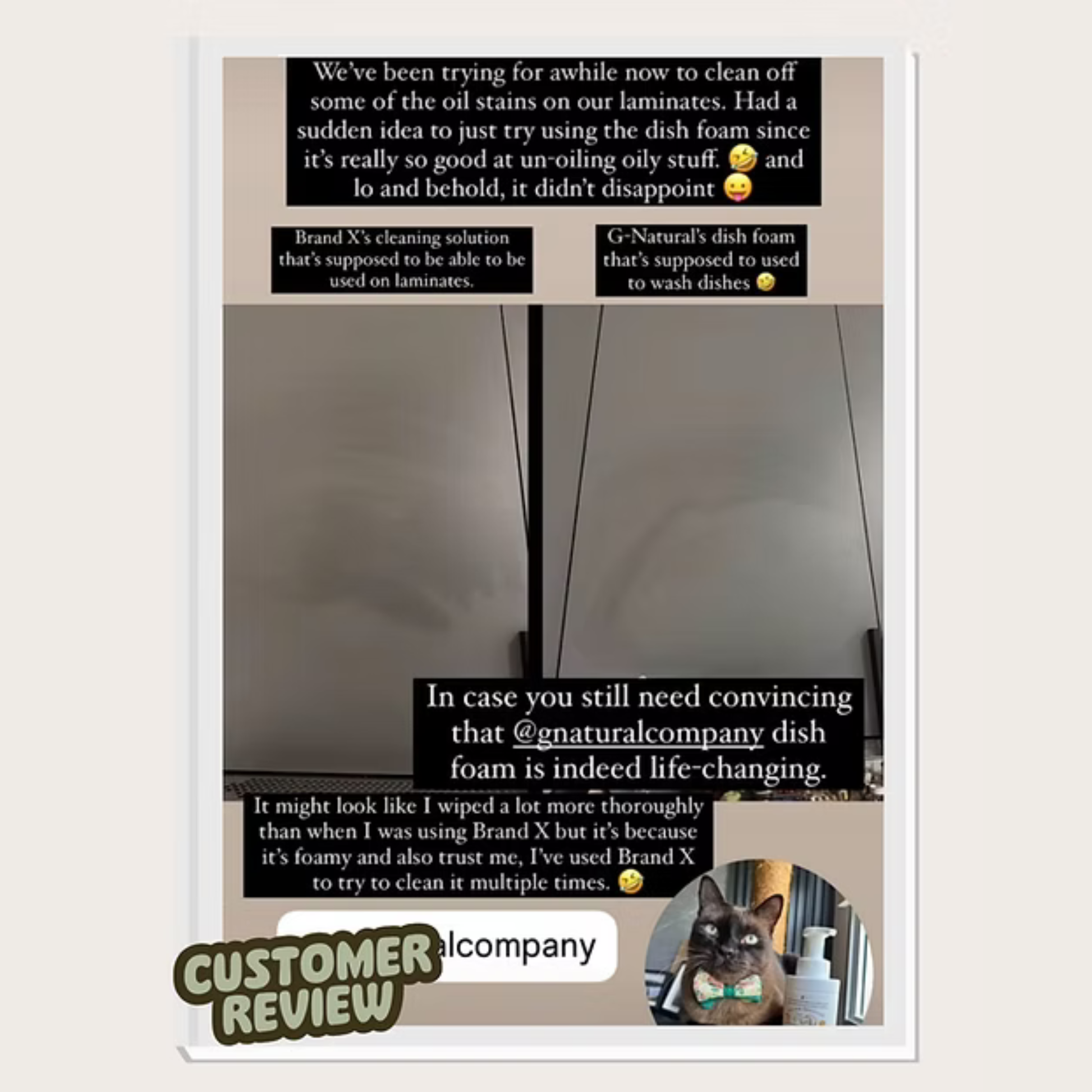 G- Natural Dish Foam customer review 3