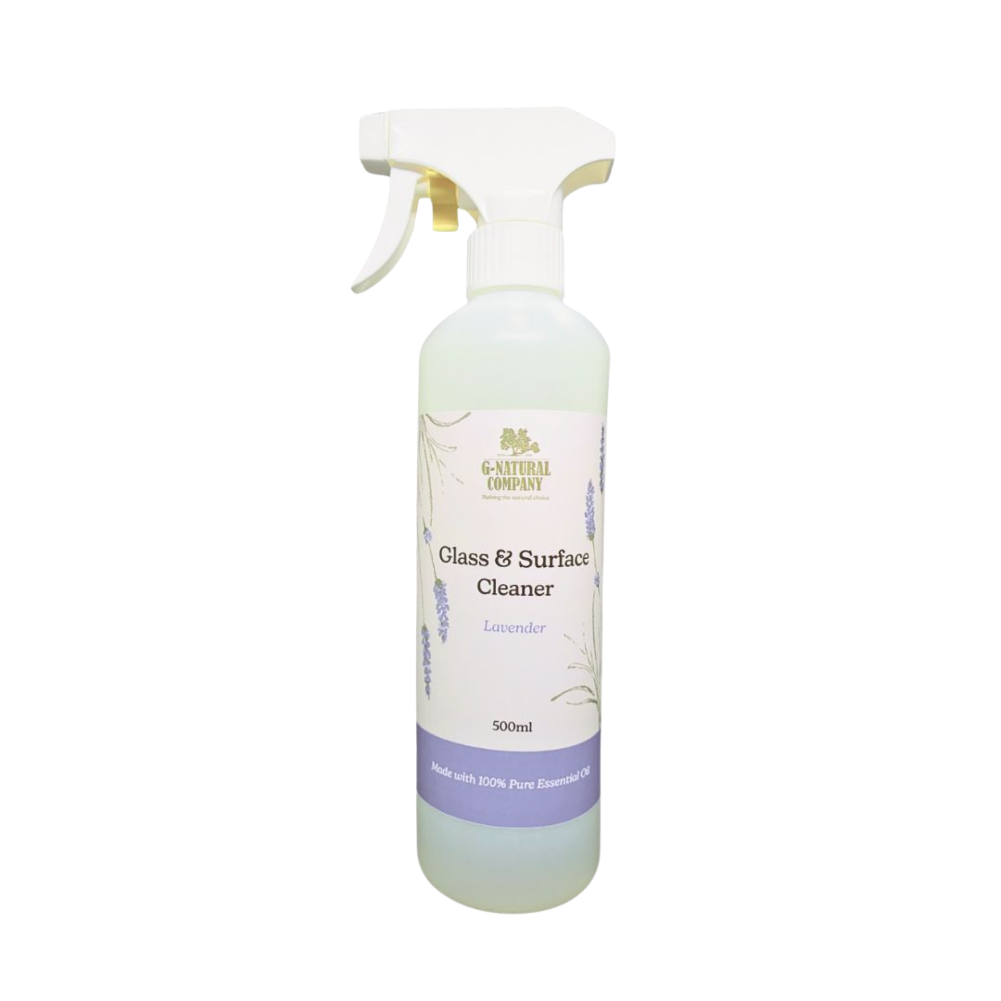 G-Natural Glass & Surface Cleaner – Lavender in bottle