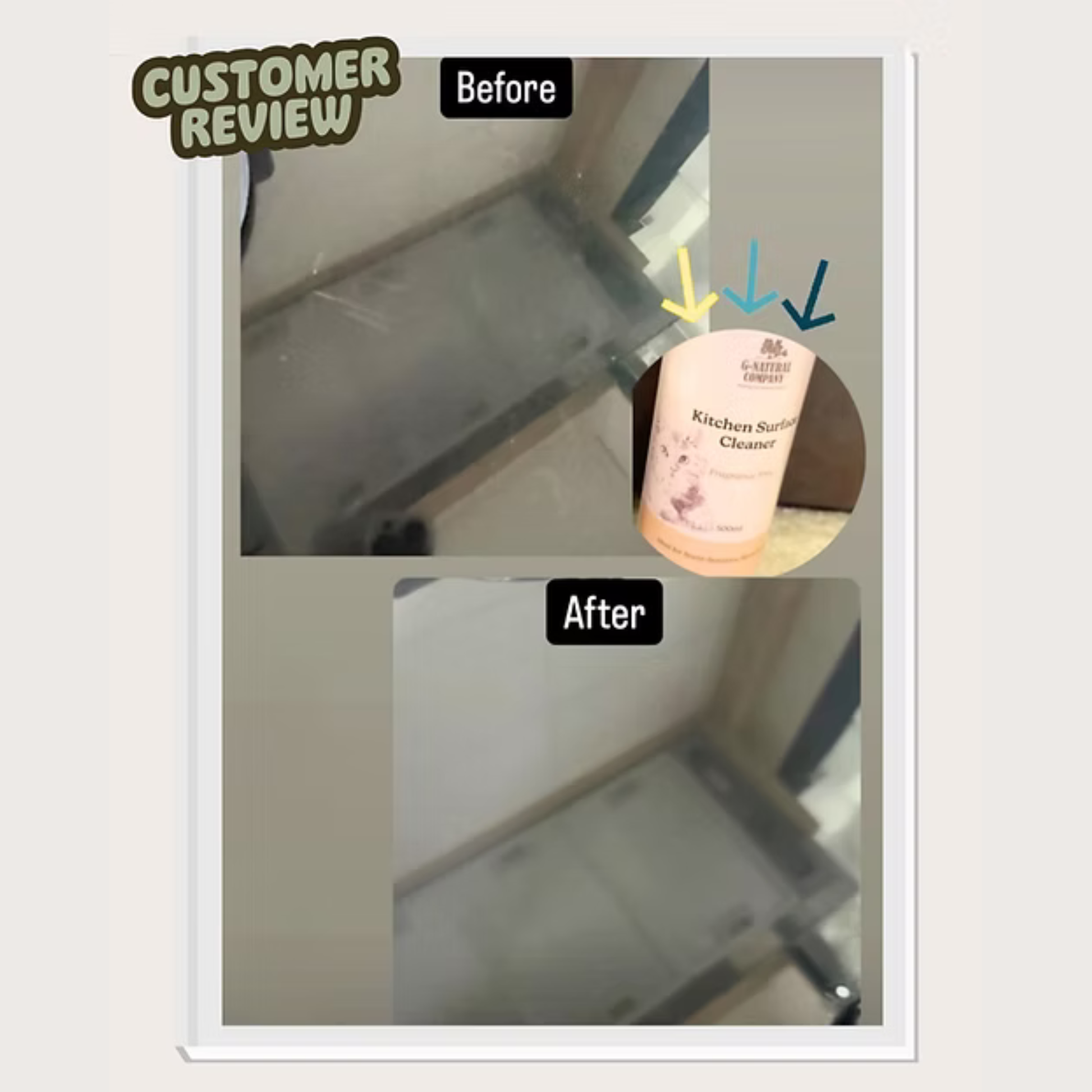 G-Natural Kitchen Surface Cleaner customer review