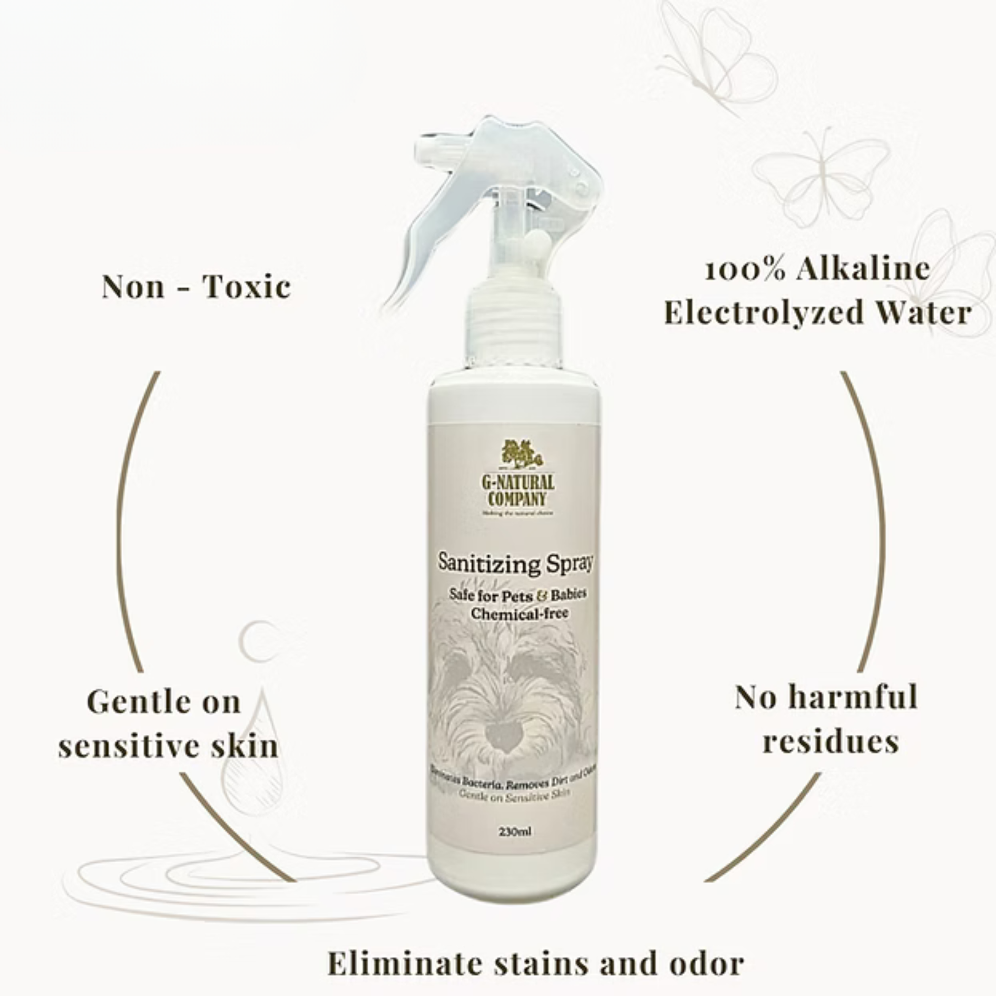 G-Natural Sanitizing Spray with benefits