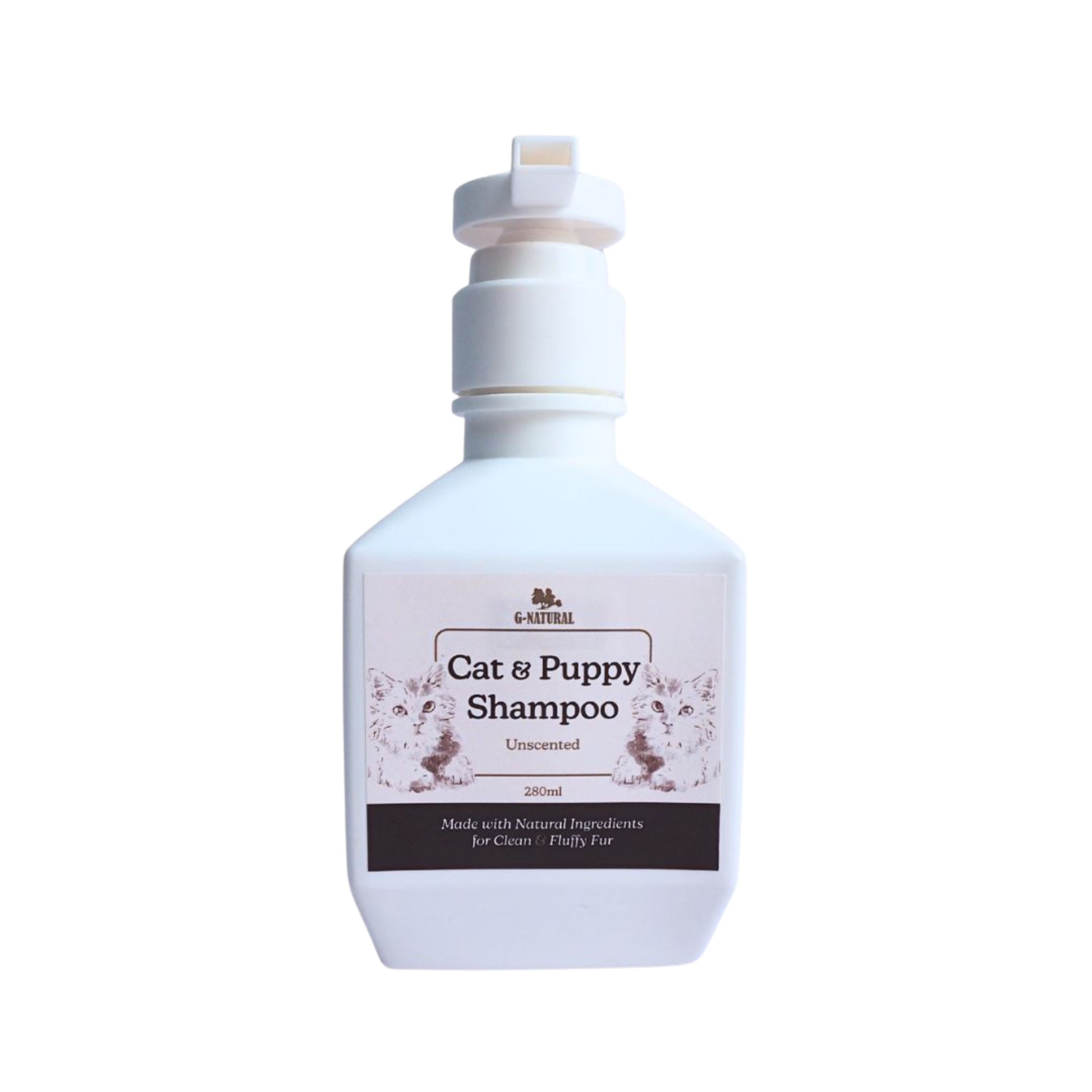 G-natural Cat and Puppy unscented Shampoo bottle  