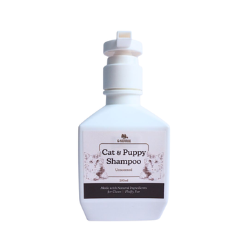 G-natural Cat and Puppy unscented Shampoo bottle  