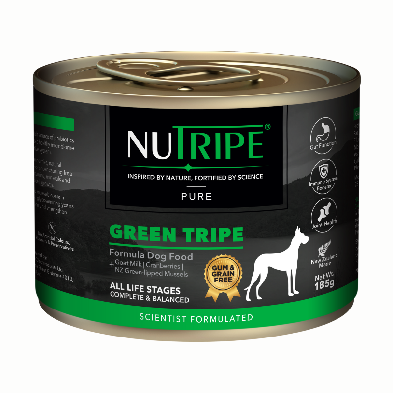 Nutripe Dog Gum & Grain Free Pure Green Tripe 185g
