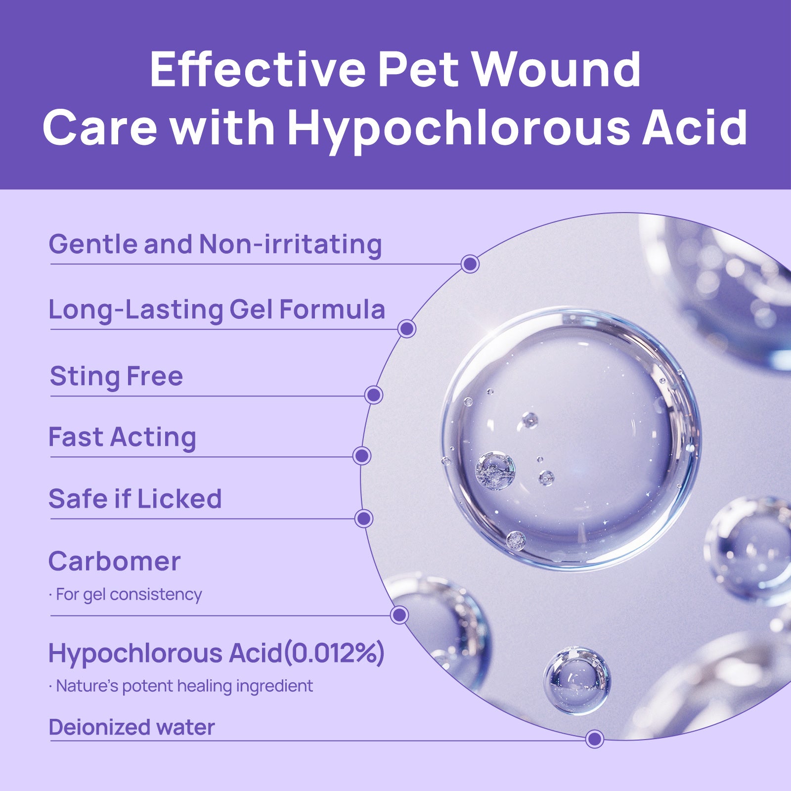 HICC Pet® Antimicrobial Hydro Gel for Dogs & Cats