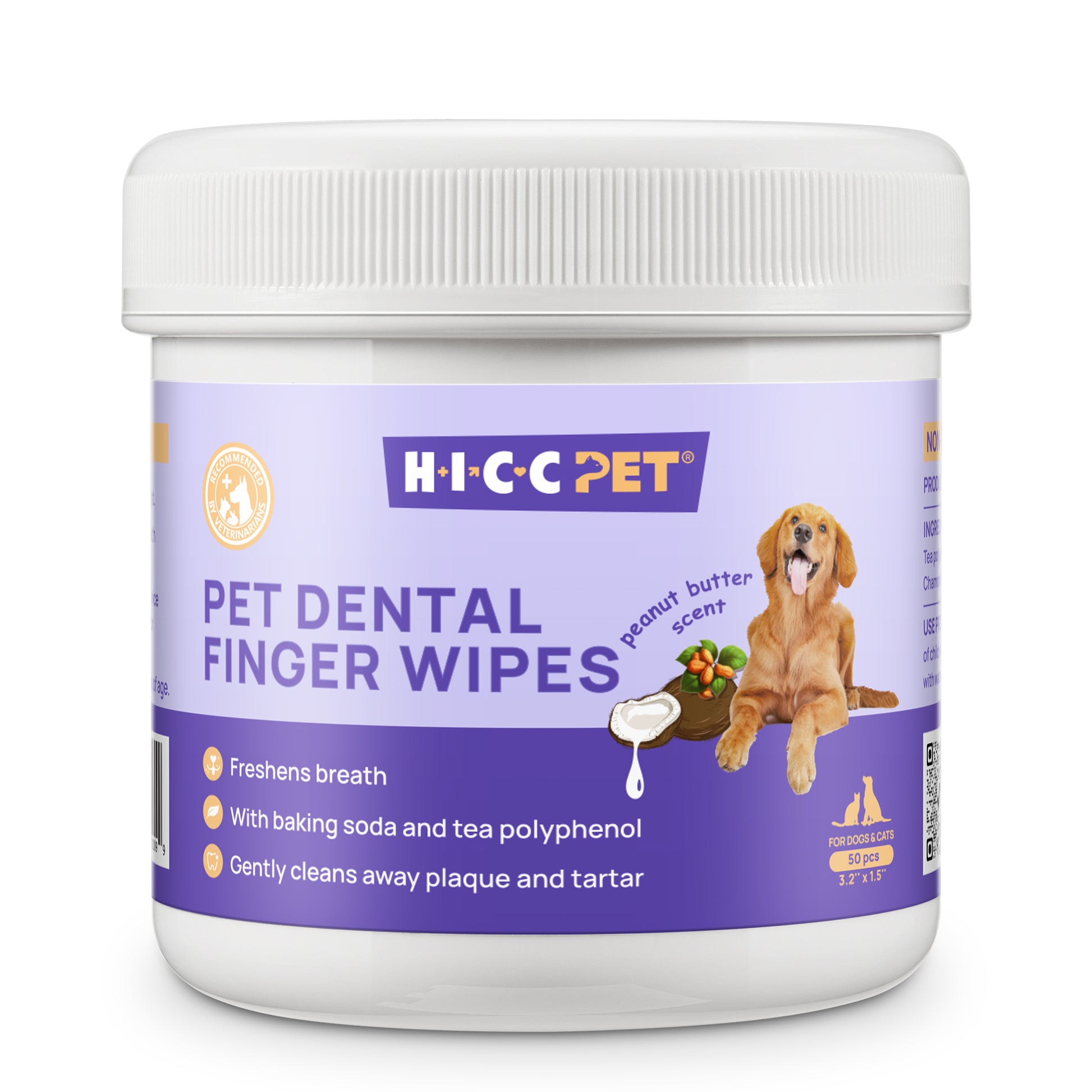 HICC Pet® Dental Finger Wipes for Dogs & Cats