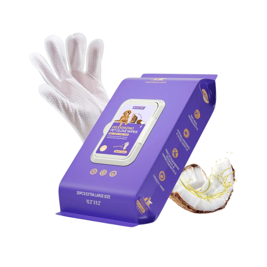 HICC Pet® Deodorizing Glove Wipes for Dogs & Cats