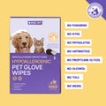 HICC Pet® Hypoallergenic Glove Wipes for Dogs & Cats