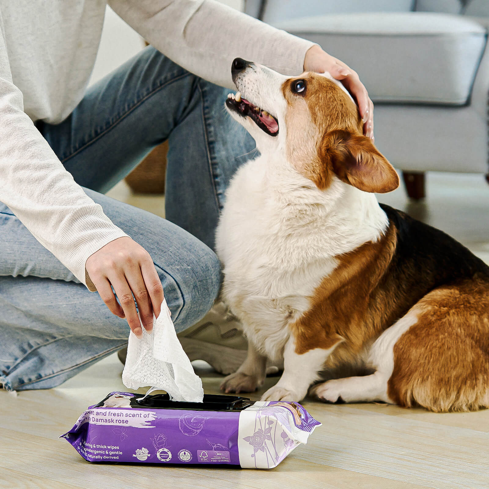 HICC Pet® Plant-Based Full Body Wipes for Dogs & Cats