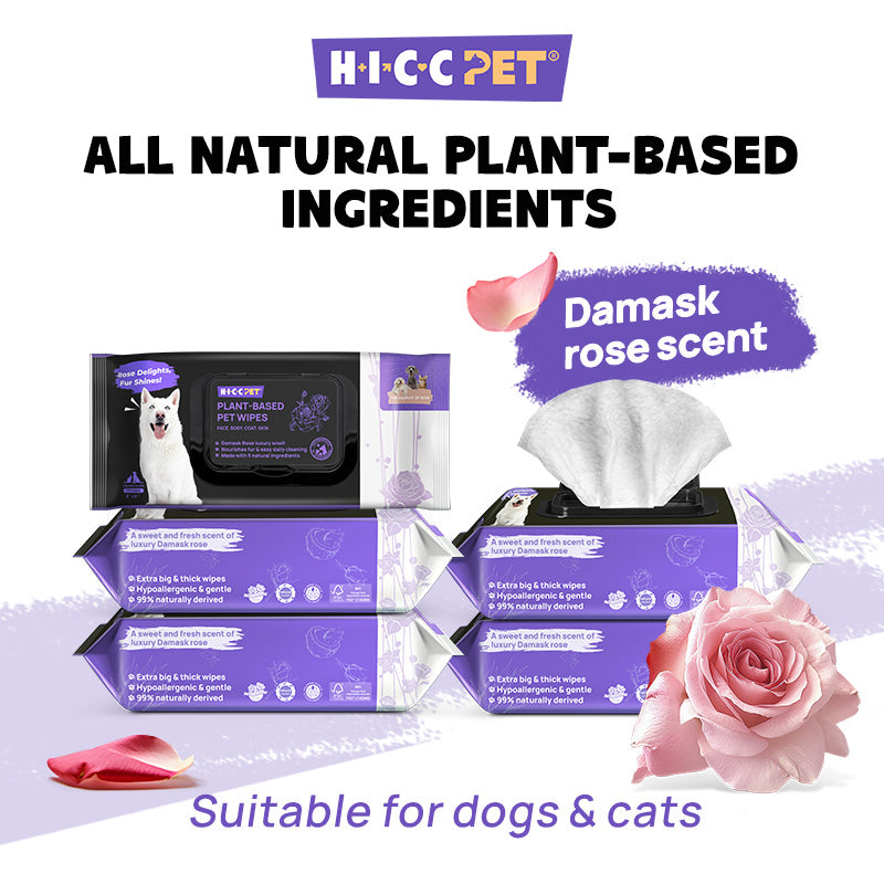 HICC Pet® Plant-Based Full Body Wipes for Dogs & Cats