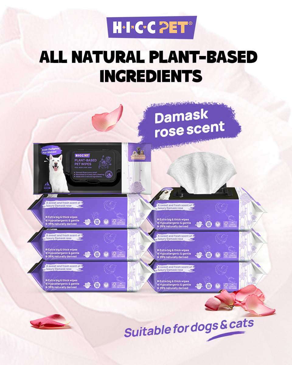 HICC Pet® Plant-Based Full Body Wipes for Dogs & Cats