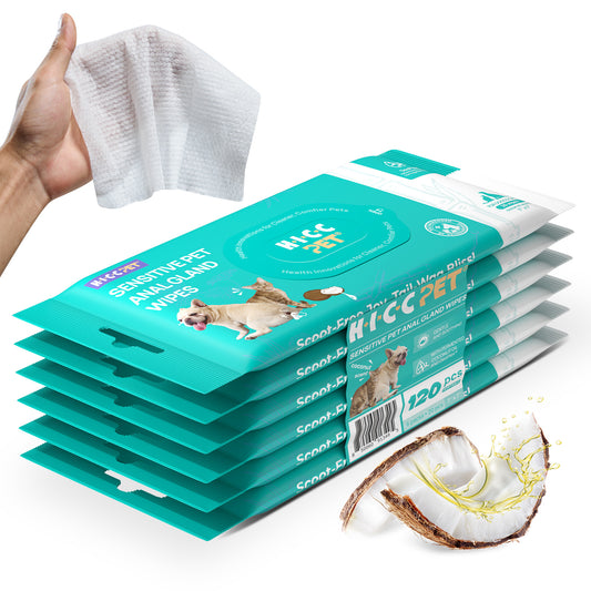 HICC Pet® Portable Sensitive Anal Gland Wipes for Dogs & Cats