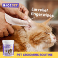 HICC Pet® Ear Relief Finger Wipes for Dogs & Cats