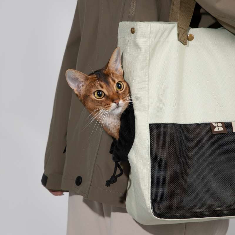 Hidream Half Mesh Tote Bag for Cats & Dogs Breathable <5kg