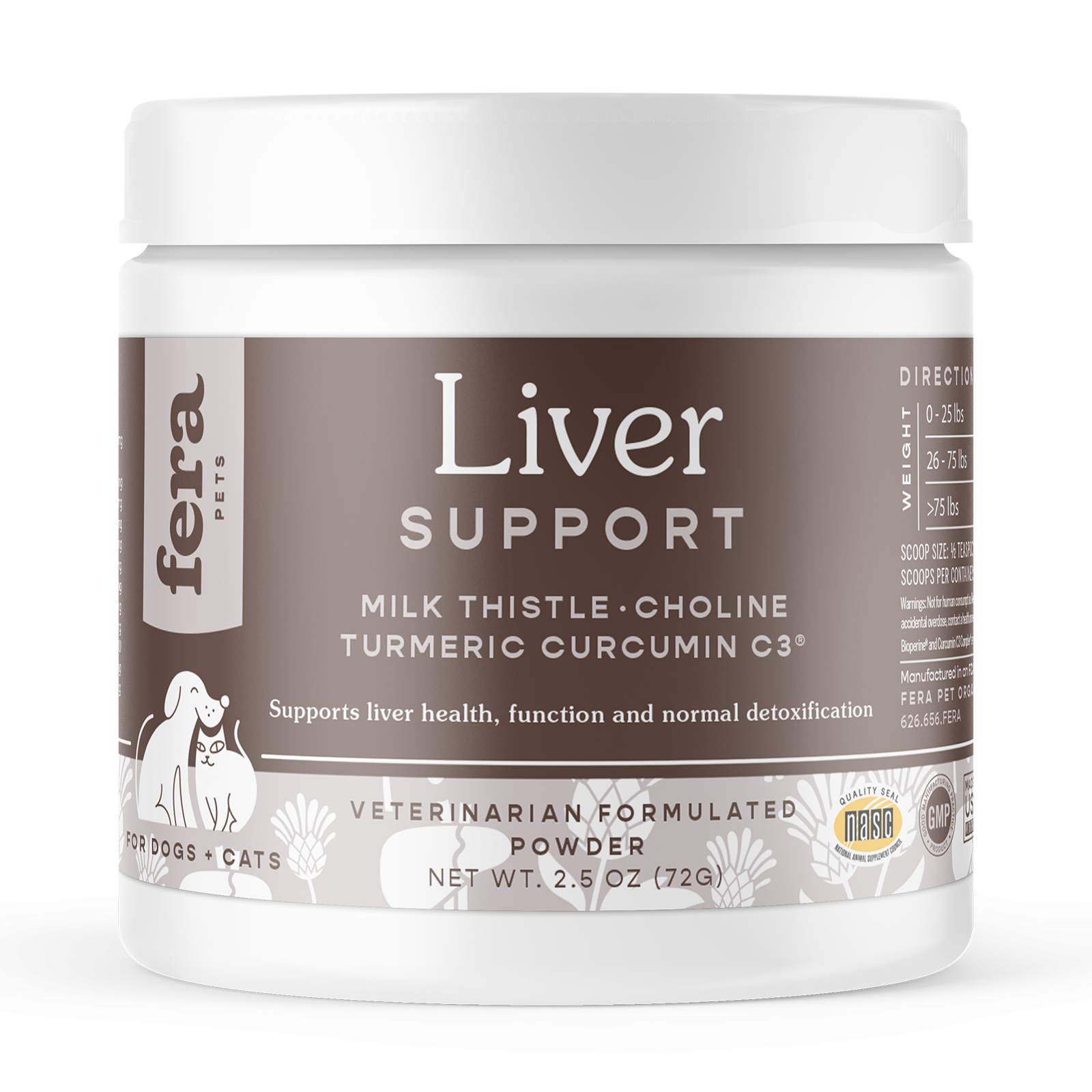Fera Pets Liver Support for Dogs and Cats 2.5oz