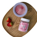 Strawberry Coconut frozen dog treat mix for skin and coat support with ingredient