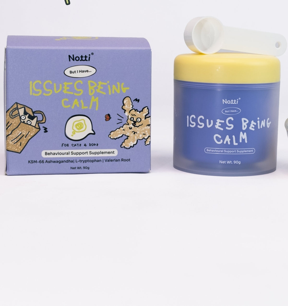 Notti But I Have Issues Being Calm behavioural support powder tub (90g) with box
