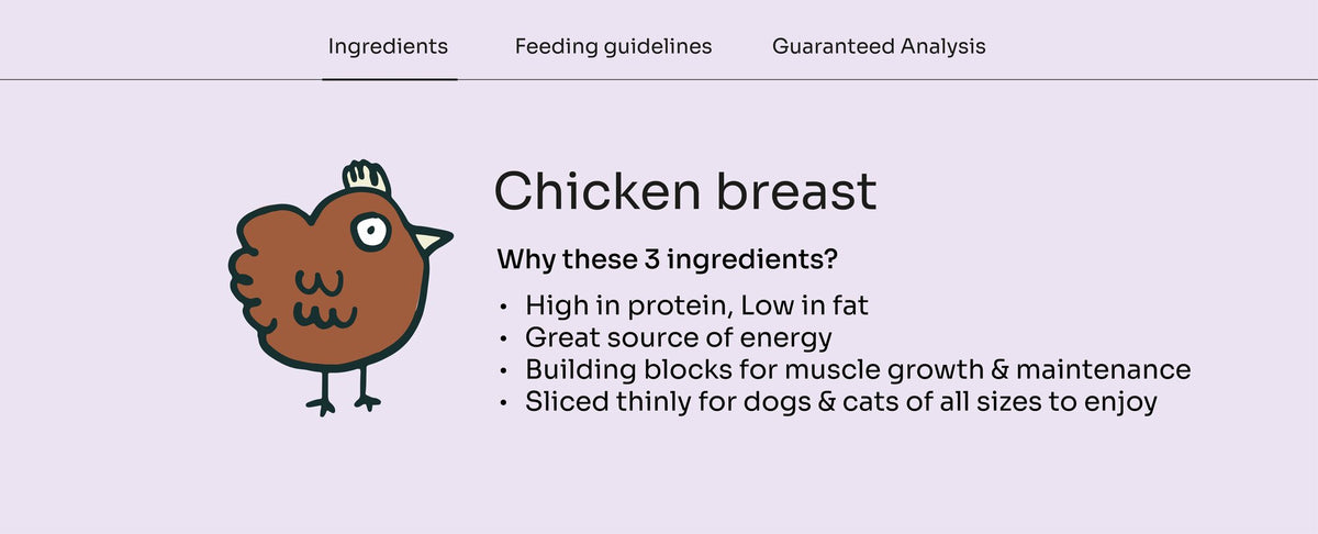 Notti Chicken Breast Freeze-Dried Fillets — single-ingredient chicken breast, high protein, low fat