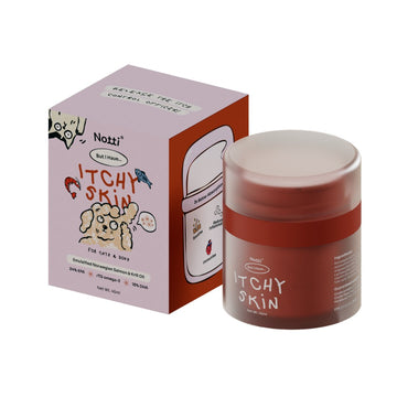 Notti "But I Have... Itchy Skin" emulsified Norwegian salmon & krill oil supplement for cats & dogs, 45ml jar with box