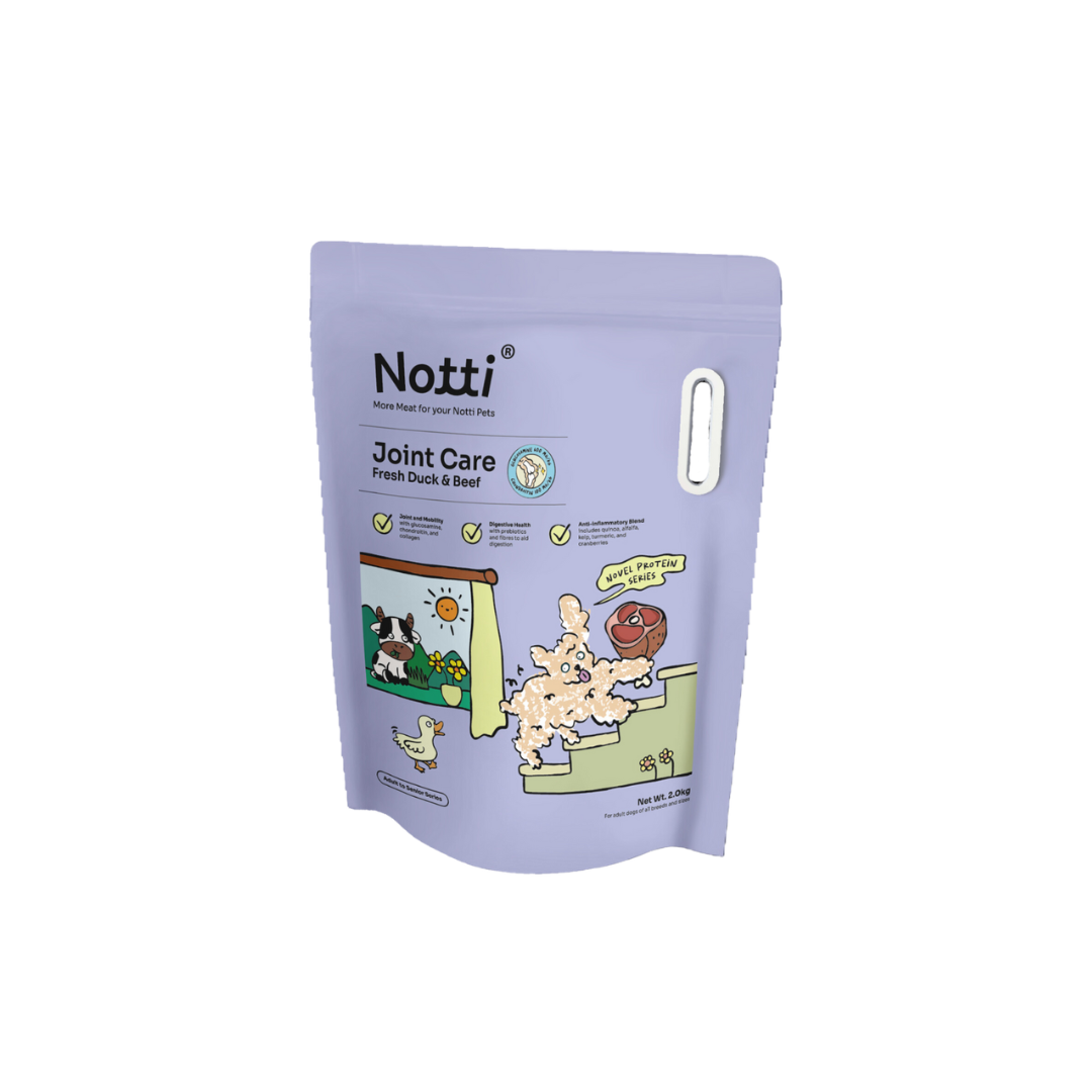Notti Joint Care Fresh Duck & Beef dog food, 2kg bag