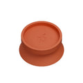 Notti Living 001 pet food bowl stand in Chili, a raised orange-red stand with a wide non-slip base and embossed Notti Living logo