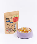 Notti 3-in-1 Wild-Caught Marine Omega Freeze-Dried Cubes pack (50g) in bowl