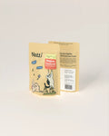 Notti Plaque Control Dental Chews for medium to large dogs, 120g resealable pouch with 5 chews, front and back