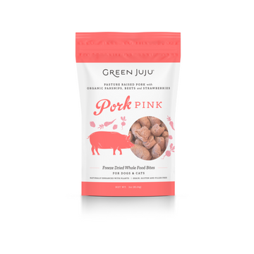 Green Juju Pink Pork Freeze Dried Toppers 3oz | 7.5oz