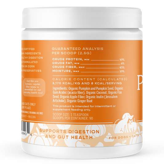 Fera Pets Organic Pumpkin Plus for Gut Support for Dogs and Cats 8oz