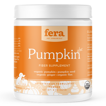Fera Pets Organic Pumpkin Plus for Gut Support for Dogs and Cats 8oz