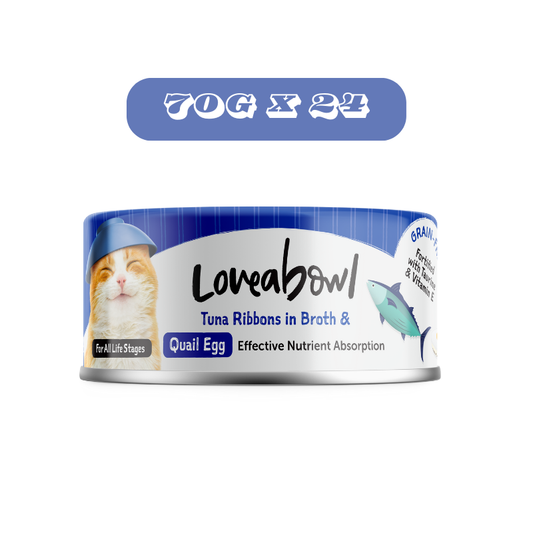 Loveabowl Cat Tuna Ribbons & Quail Egg in Broth