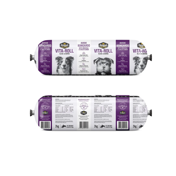 Regal Kangaroo with Broccoli and Cauliflower frozen roll dog food 2kg packaging